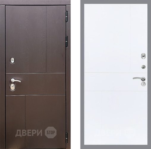 Входная металлическая Дверь Стоп УРБАН ФЛ-290 Силк Сноу в Можайске