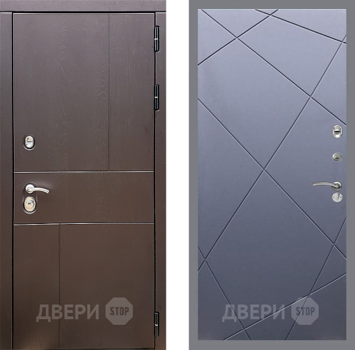 Входная металлическая Дверь Стоп УРБАН ФЛ-291 Силк титан в Можайске