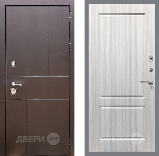 Входная металлическая Дверь Стоп УРБАН ФЛ-117 Сандал белый в Можайске