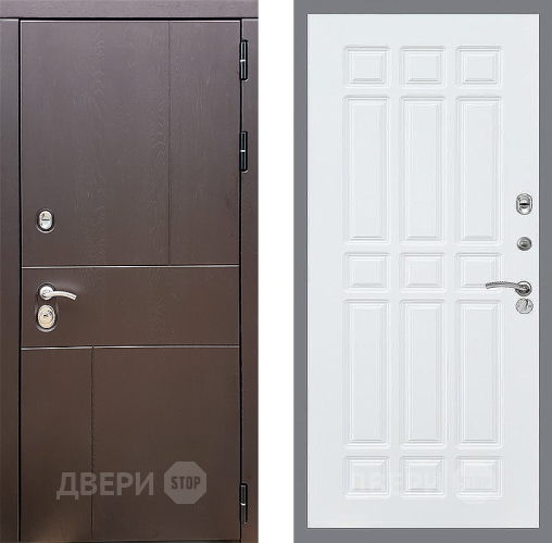 Входная металлическая Дверь Стоп УРБАН ФЛ-33 Силк Сноу в Можайске