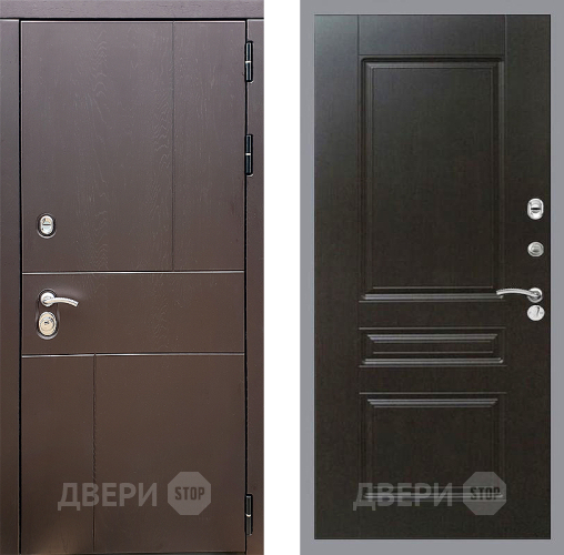 Входная металлическая Дверь Стоп УРБАН ФЛ-243 Венге в Можайске