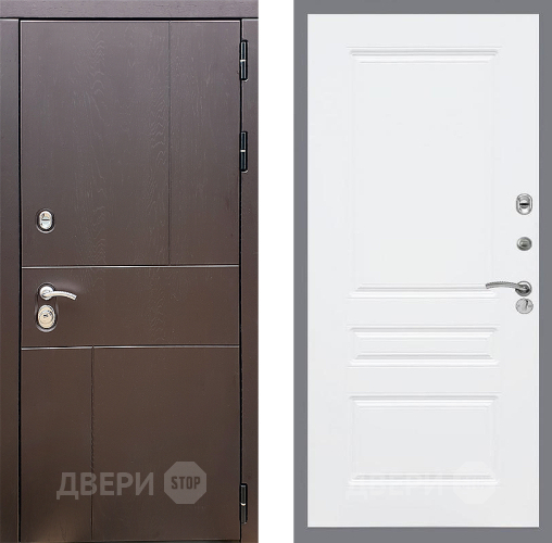 Входная металлическая Дверь Стоп УРБАН ФЛ-243 Силк Сноу в Можайске