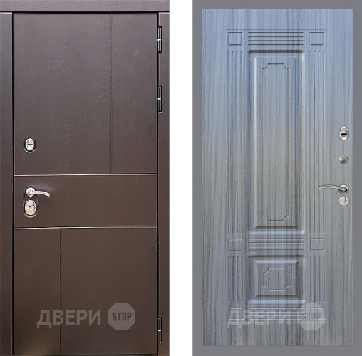 Входная металлическая Дверь Стоп УРБАН ФЛ-2 Сандал грей в Можайске