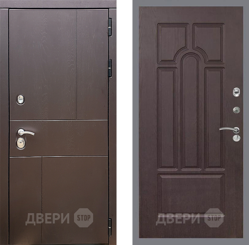 Входная металлическая Дверь Стоп УРБАН ФЛ-58 Венге в Можайске
