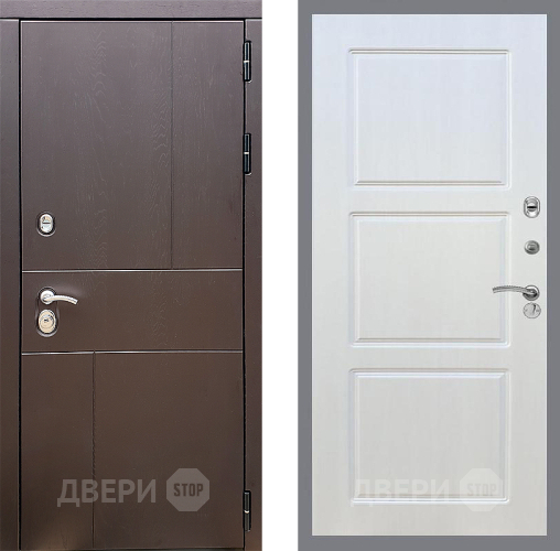 Входная металлическая Дверь Стоп УРБАН ФЛ-3 Лиственница беж в Можайске