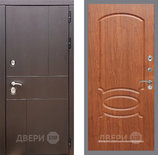 Входная металлическая Дверь Стоп УРБАН ФЛ-128 Береза мореная в Можайске