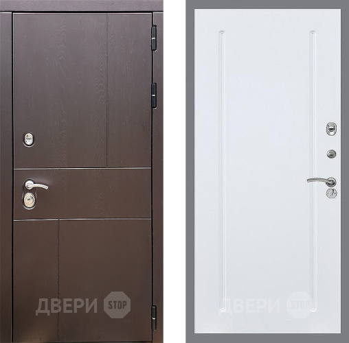 Входная металлическая Дверь Стоп УРБАН ФЛ-68 Силк Сноу в Можайске