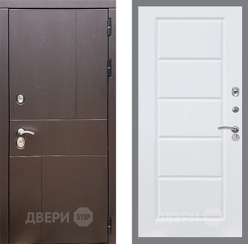 Входная металлическая Дверь Стоп УРБАН ФЛ-39 Силк Сноу в Можайске
