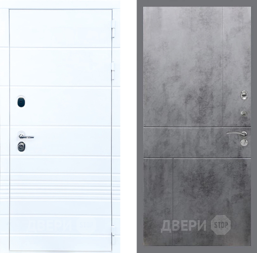 Входная металлическая Дверь Стоп ТРЕНДО ФЛ-290 Бетон темный в Можайске