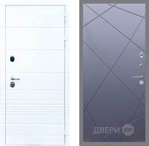 Входная металлическая Дверь Стоп ТРЕНДО ФЛ-291 Силк титан в Можайске