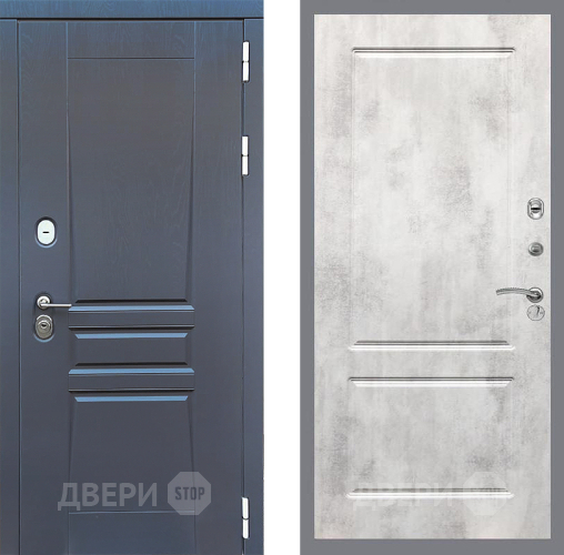 Входная металлическая Дверь Стоп ПЛАТИНУМ ФЛ-117 Бетон светлый в Можайске