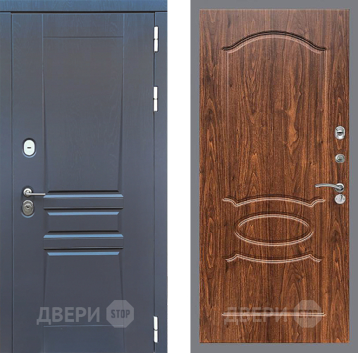 Дверь Стоп ПЛАТИНУМ ФЛ-128 орех тисненый в Можайске