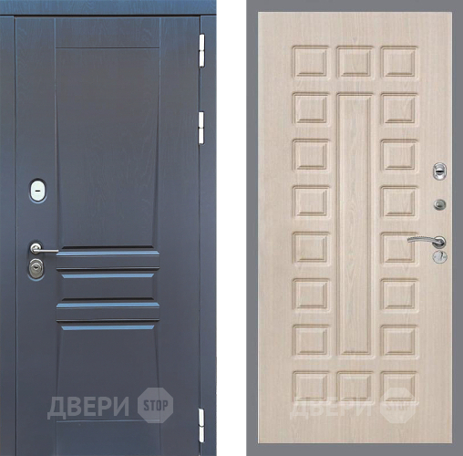 Входная металлическая Дверь Стоп ПЛАТИНУМ ФЛ-183 Беленый дуб в Можайске