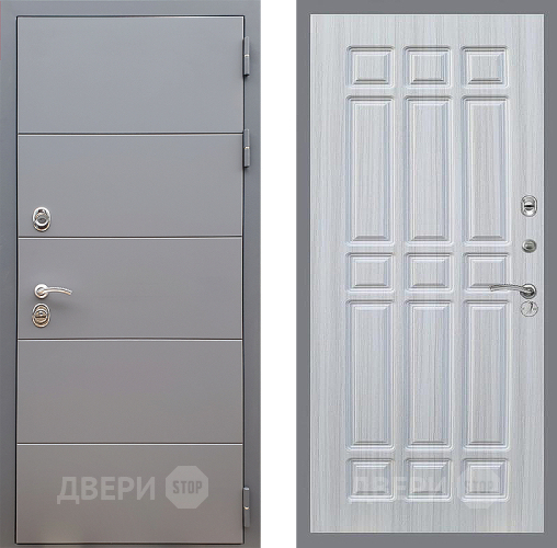 Входная металлическая Дверь Стоп АРТ ГРАФИТ ФЛ-33 Сандал белый в Можайске