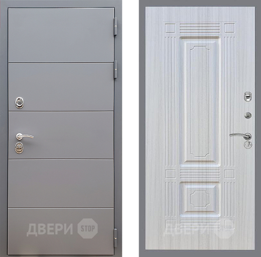 Входная металлическая Дверь Стоп АРТ ГРАФИТ ФЛ-2 Сандал белый в Можайске