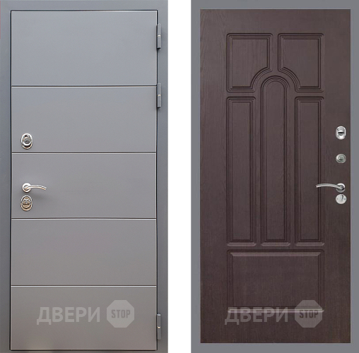 Входная металлическая Дверь Стоп АРТ ГРАФИТ ФЛ-58 Венге в Можайске