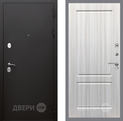 Входная металлическая Дверь Стоп КЛАССИК Шагрень ФЛ-117 Сандал белый в Можайске