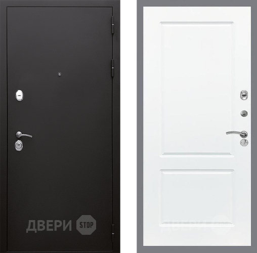 Входная металлическая Дверь Стоп КЛАССИК Шагрень ФЛ-117 Силк Сноу в Можайске