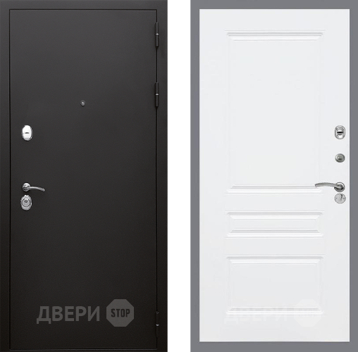 Входная металлическая Дверь Стоп КЛАССИК Шагрень ФЛ-243 Силк Сноу в Можайске
