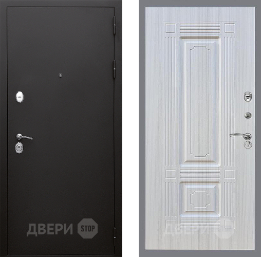 Входная металлическая Дверь Стоп КЛАССИК Шагрень ФЛ-2 Сандал белый в Можайске