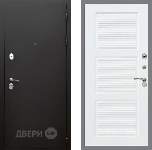 Входная металлическая Дверь Стоп КЛАССИК Шагрень ФЛ-1 Силк Сноу в Можайске