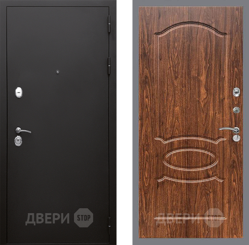 Дверь Стоп КЛАССИК Шагрень ФЛ-128 орех тисненый в Можайске