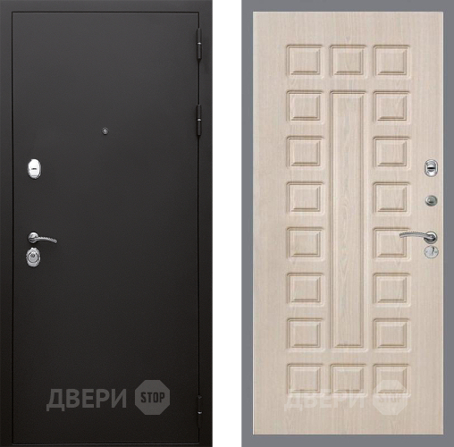 Входная металлическая Дверь Стоп КЛАССИК Шагрень ФЛ-183 Беленый дуб в Можайске
