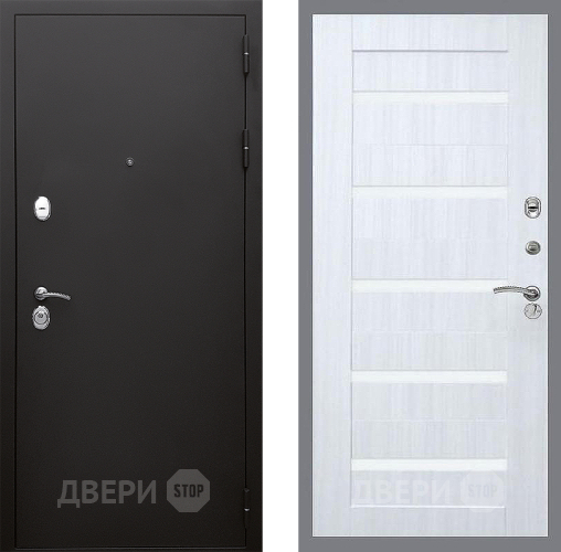 Входная металлическая Дверь Стоп КЛАССИК Шагрень СБ-14 Сандал белый в Можайске