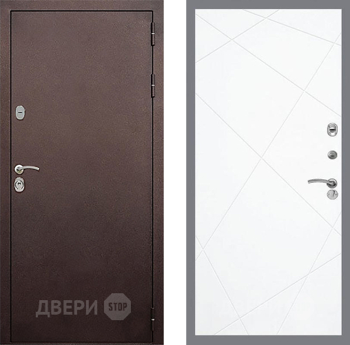 Входная металлическая Дверь Стоп КЛАССИК Медь ФЛ-291 Силк Сноу в Можайске