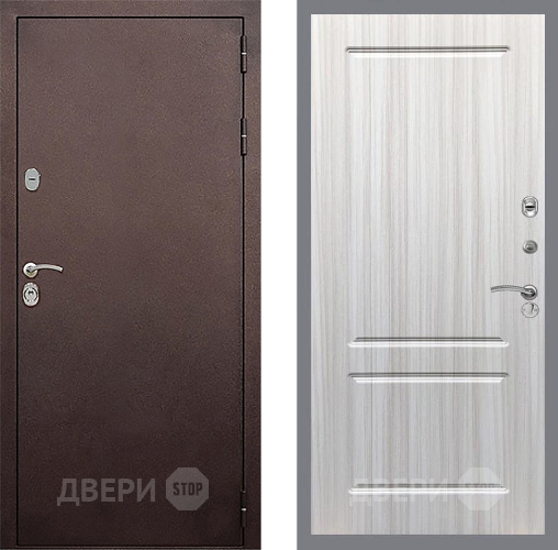 Входная металлическая Дверь Стоп КЛАССИК Медь ФЛ-117 Сандал белый в Можайске