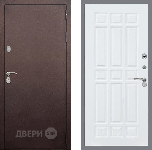 Входная металлическая Дверь Стоп КЛАССИК Медь ФЛ-33 Силк Сноу в Можайске