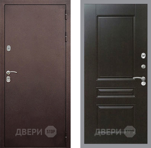 Входная металлическая Дверь Стоп КЛАССИК Медь ФЛ-243 Венге в Можайске