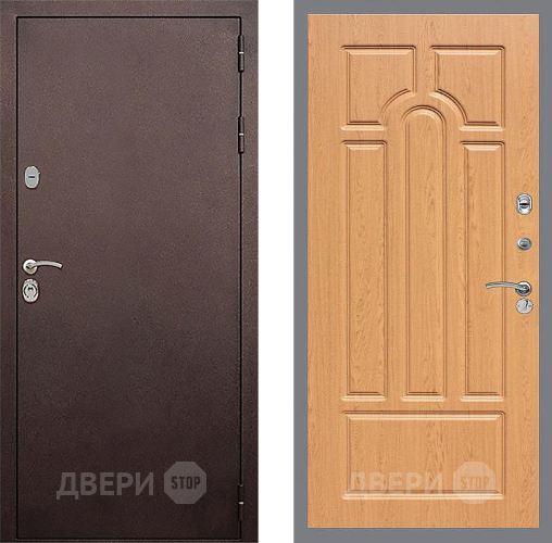 Дверь Стоп КЛАССИК Медь ФЛ-58 Дуб в Можайске