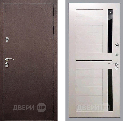 Входная металлическая Дверь Стоп КЛАССИК Медь СБ-18 Лиственница беж в Можайске