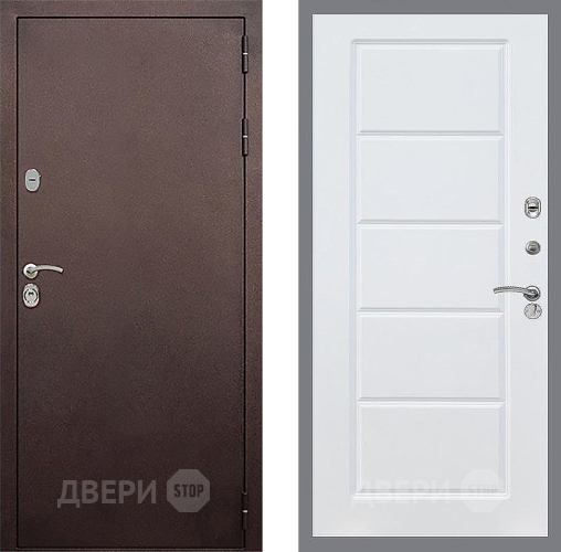 Входная металлическая Дверь Стоп КЛАССИК Медь ФЛ-39 Силк Сноу в Можайске
