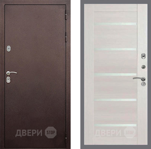 Входная металлическая Дверь Стоп КЛАССИК Медь СБ-14 Лиственница беж в Можайске