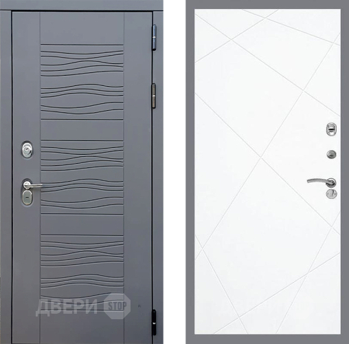 Входная металлическая Дверь Стоп СКАНДИ ФЛ-291 Силк Сноу в Можайске