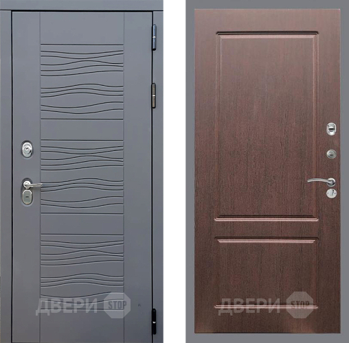 Входная металлическая Дверь Стоп СКАНДИ ФЛ-117 Орех премиум в Можайске