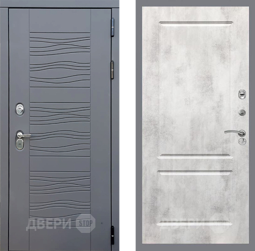 Входная металлическая Дверь Стоп СКАНДИ ФЛ-117 Бетон светлый в Можайске