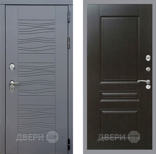 Входная металлическая Дверь Стоп СКАНДИ ФЛ-243 Венге в Можайске