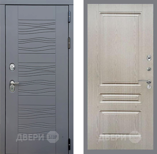 Входная металлическая Дверь Стоп СКАНДИ ФЛ-243 Беленый дуб в Можайске