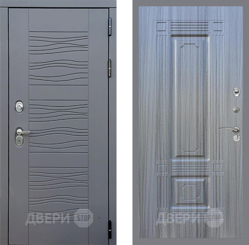 Входная металлическая Дверь Стоп СКАНДИ ФЛ-2 Сандал грей в Можайске