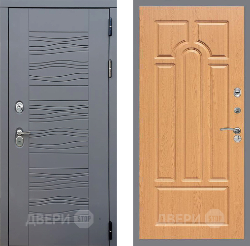 Входная металлическая Дверь Стоп СКАНДИ ФЛ-58 Дуб в Можайске