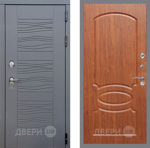 Входная металлическая Дверь Стоп СКАНДИ ФЛ-128 Береза мореная в Можайске
