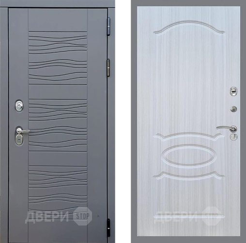 Входная металлическая Дверь Стоп СКАНДИ ФЛ-128 Сандал белый в Можайске