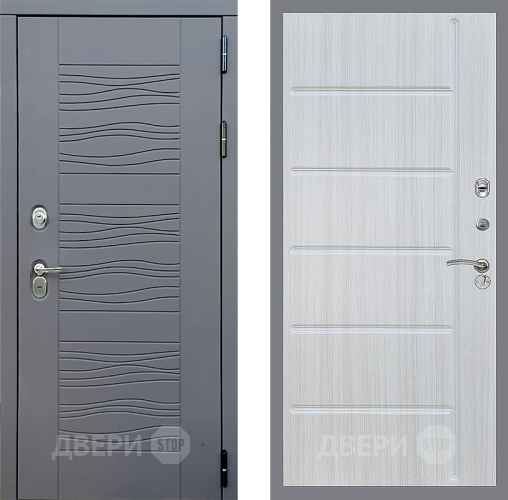 Входная металлическая Дверь Стоп СКАНДИ ФЛ-102 Сандал белый в Можайске