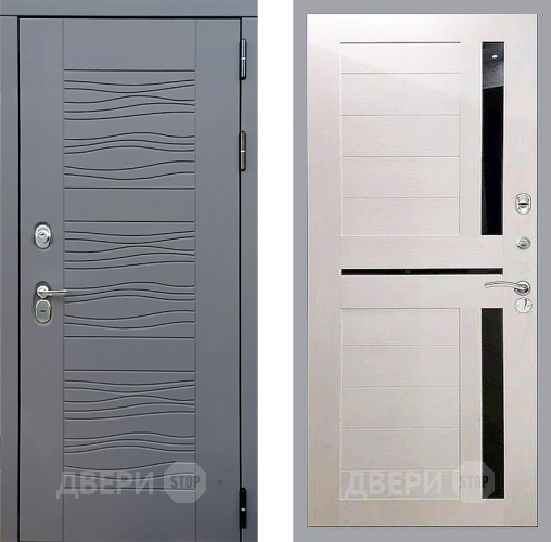 Входная металлическая Дверь Стоп СКАНДИ СБ-18 Лиственница беж в Можайске