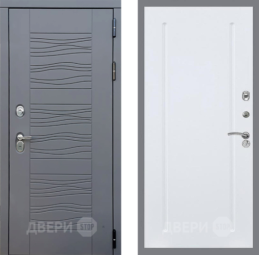 Входная металлическая Дверь Стоп СКАНДИ ФЛ-68 Силк Сноу в Можайске