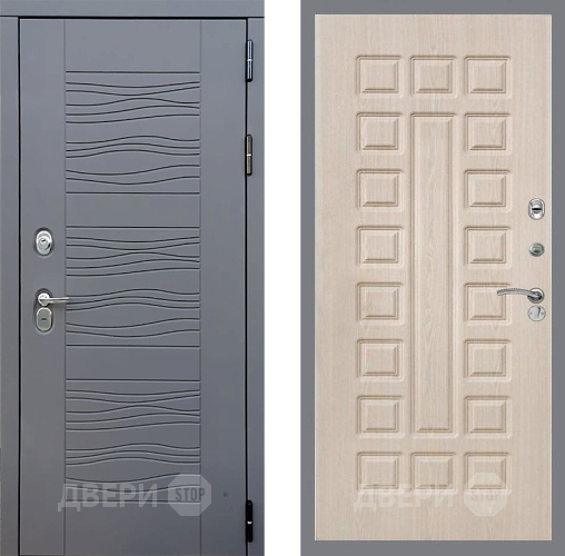 Входная металлическая Дверь Стоп СКАНДИ ФЛ-183 Беленый дуб в Можайске