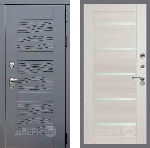 Входная металлическая Дверь Стоп СКАНДИ СБ-14 Лиственница беж в Можайске